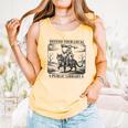 Defend Your Local Public Library Cat Knight Book Lover Comfort Colors Tank Top Grey