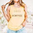 Dogs Books & Coffee Comfort Colors Tank Top Grey Dogs Books & Coffee Comfort Colors Tank Top Grey