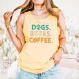 Dogs Books Coffee Reading Book Lover Comfort Colors Tank Top Grey Dogs Books Coffee Reading Book Lover Comfort Colors Tank Top Grey