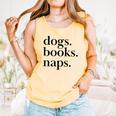 Dogs Books Naps Lovers Comfort Colors Tank Top Grey Dogs Books Naps Lovers Comfort Colors Tank Top Grey