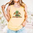 Dragon Reading Book Bookworm Comfort Colors Tank Top Grey