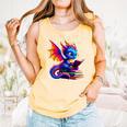 Dragon Reading a Book Bookworm Book Lover Comfort Colors Tank Top Grey