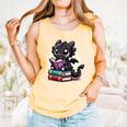 Dragon Reading A Book Cute Bookworm Book Lover Comfort Colors Tank Top Grey Dragon Reading A Book Cute Bookworm Book Lover Comfort Colors Tank Top Grey