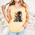 Dragon Reading a Book Dragons And Books Lover Bookworm Comfort Colors Tank Top Grey