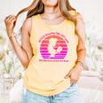 With A Dreamy Far-Off Look And Her Nose Stuck In A Book Comfort Colors Tank Top Grey
