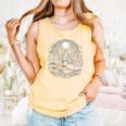 Duck Reading Book Full Moon Lake Scenery Comfort Colors Tank Top Grey