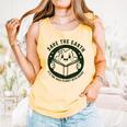 Earth Day 2025 Save Earth It´s Only Planet With Books Reader Comfort Colors Tank Top Grey