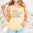 Easily Distracted By Books And Yarn Knitting & Crocheting Comfort Colors Tank Top Grey Easily Distracted By Books And Yarn Knitting & Crocheting Comfort Colors Tank Top Grey