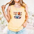 Easily Distracted By Coffee Cats And Books Comfort Colors Tank Top Grey