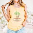 Easily Distracted By Plants And Books Comfort Colors Tank Top Grey