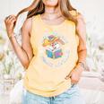 Easily Distracted By Rabbits And Books Reading Comfort Colors Tank Top Grey