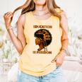 Education Is Freedom Teacher Book Black History Month Comfort Colors Tank Top Grey Education Is Freedom Teacher Book Black History Month Comfort Colors Tank Top Grey