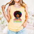 Education Is Freedom Teacher Books History Month Comfort Colors Tank Top Grey