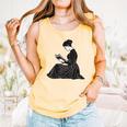 Emily Dickinson Reading A Book Comfort Colors Tank Top Grey