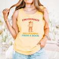 Emotionally Recovering From A Book Frog Comfort Colors Tank Top Grey
