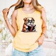 English Bulldog Reading a Book Dog For Men Women Girls Kids Comfort Colors Tank Top Grey English Bulldog Reading a Book Dog For Men Women Girls Kids Comfort Colors Tank Top Grey
