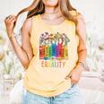 Equality Book LGBTQ Wildflowers Equal Rights Gay Kindness Comfort Colors Tank Top Grey