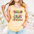 Everyone Communicates Differently Book Teacher Outfit Comfort Colors Tank Top Grey