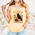 F CAW F Crow I'm Reading Book Lover Fall Comfort Colors Tank Top Grey