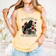 F-CAW-F I'm Reading Crow Book Lover Introvert Meme Comfort Colors Tank Top Grey