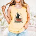 Fantasy Drama Tragedy Reading Lover Book Cat Humor Comfort Colors Tank Top Grey
