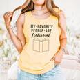 My Favorite People Are Fictional Book Reader Lover Comfort Colors Tank Top Grey