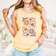 Floral Pride & Prejudice Barely Tolerable Book Lover Bookish Comfort Colors Tank Top Grey