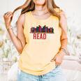 Freadom Shelf Read Reading Book Librarian Men Women Kids Comfort Colors Tank Top Grey Freadom Shelf Read Reading Book Librarian Men Women Kids Comfort Colors Tank Top Grey