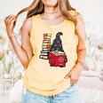 Gnome Read Reading Book Librarian Across America Women Kids Comfort Colors Tank Top Grey