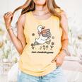 Goose With Books Cute Bookworm Reader Comfort Colors Tank Top Grey