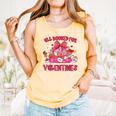 Groovy All Booked For Valentines Books Pink Coquette Bow Comfort Colors Tank Top Grey