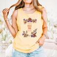 Haha Made You Read Shirt Book Reader Flower Floral Comfort Colors Tank Top Grey