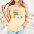 What Happens In Book Club Stays In Book Club Retro Comfort Colors Tank Top Grey