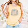 Hedgehog Reading Book Lake Scenery Reading Comfort Colors Tank Top Grey