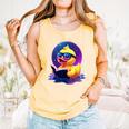 Humor Rubber Duck Reading Book Comfort Colors Tank Top Grey