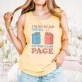 I'm So Glad We'Re On The Same Page Book Lover Writer Comfort Colors Tank Top Grey I'm So Glad We'Re On The Same Page Book Lover Writer Comfort Colors Tank Top Grey