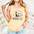 Introverted But Willing To Discuss Cats And Books Comfort Colors Tank Top Grey