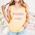 If It Involves Books And Cats Book Lover Comfort Colors Tank Top Grey