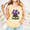 Irises Flowers Book Iris Floral Comfort Colors Tank Top Grey