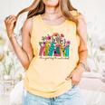 It's A Good Day To Read A Book Floral Book Lovers Librarian Comfort Colors Tank Top Grey