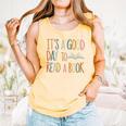 It’s a Good Day To Read a Book Lovers Library Reading Women Comfort Colors Tank Top Grey
