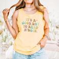 It's A Good Day To Read A Book Reading Librarian Teacher Kid Comfort Colors Tank Top Grey