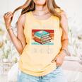 Just A Boy Who Loves Books Reading Bookworm Boys Kids Comfort Colors Tank Top Grey
