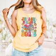 Just A Girl Who Loves Books Reading Cute Bookworm Girls Kids Comfort Colors Tank Top Grey