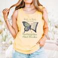 Just a Girl Who Loves Butterflies And Books Butterfly Comfort Colors Tank Top Grey