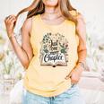Just One More Chapter Bookish Book Reading Botanical Comfort Colors Tank Top Grey Just One More Chapter Bookish Book Reading Botanical Comfort Colors Tank Top Grey