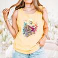 Kawaii Eagle Reads Book Reading Library Book Bookworm Comfort Colors Tank Top Grey