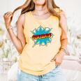 Kids Boys Benjamin Name Personalized Superhero Comic Book Comfort Colors Tank Top Grey