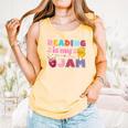 Kids Reading Book Lover Reading Is My Jam Comfort Colors Tank Top Grey