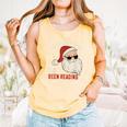 He Knows What You'Ve Been Reading Book Lover Women Santa Comfort Colors Tank Top Grey